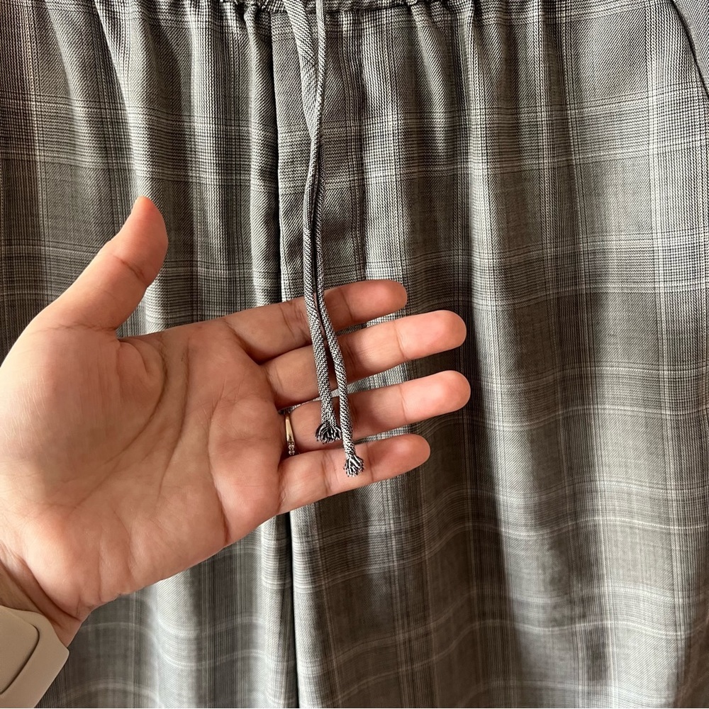 R13 Womens Baggy Long Short Grey Plaid  Wool Blend Size Large - Picture 7 of 12